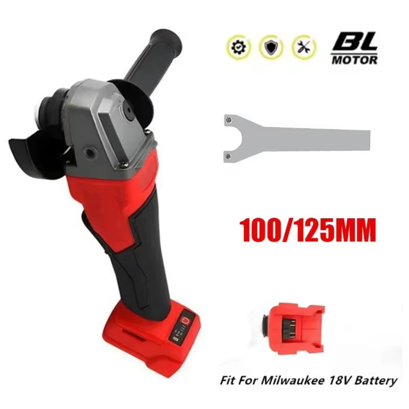 Convient pour Milwaukee 18V batterie meuleuse d'angle sans brosse 3 vitesses 100/125mm électrique sans fil polissage Machine de découpe M14