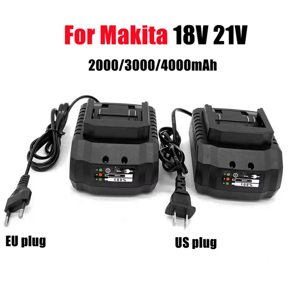Chargeur de batterie de remplacement EU/US/UK pour Makita 18V 21V Li-Ion BL1420 BL1415 BL1815 BL1830 BL1840 BL1860, perceuse électrique et meuleuse