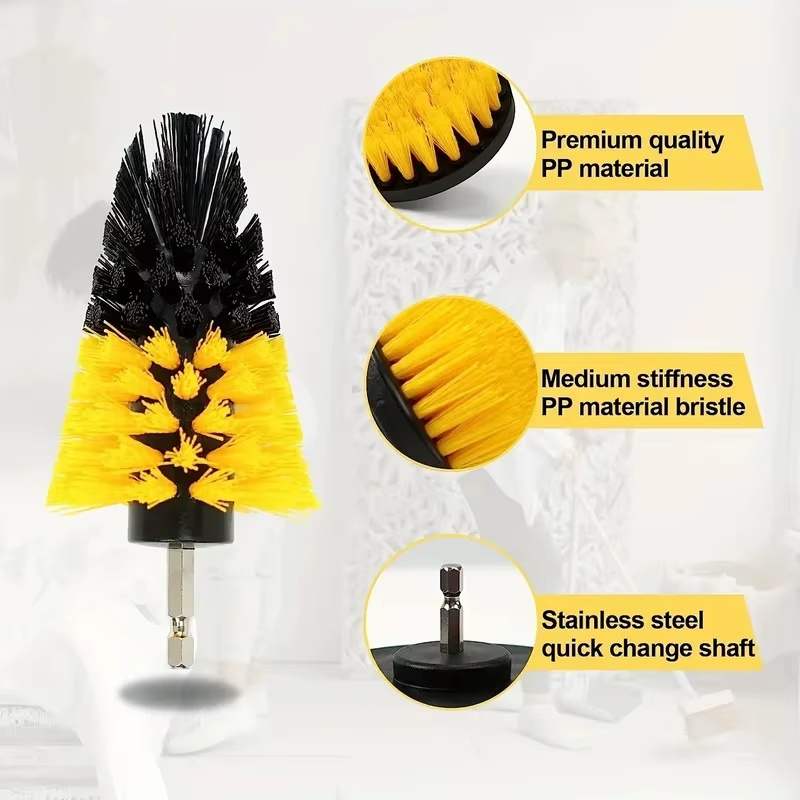 Ensemble de fixation de brosse de forage 7 pièces