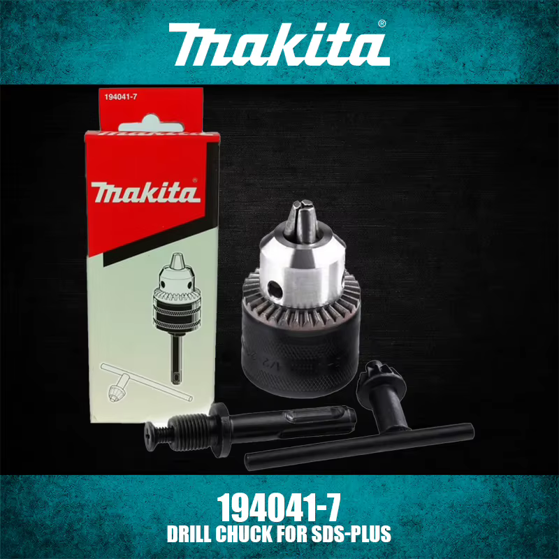 Makita 192121-3 198913-8 194041-7 Mandrin de perceuse à tige hexagonale 1/4 pour SDS-Plus
