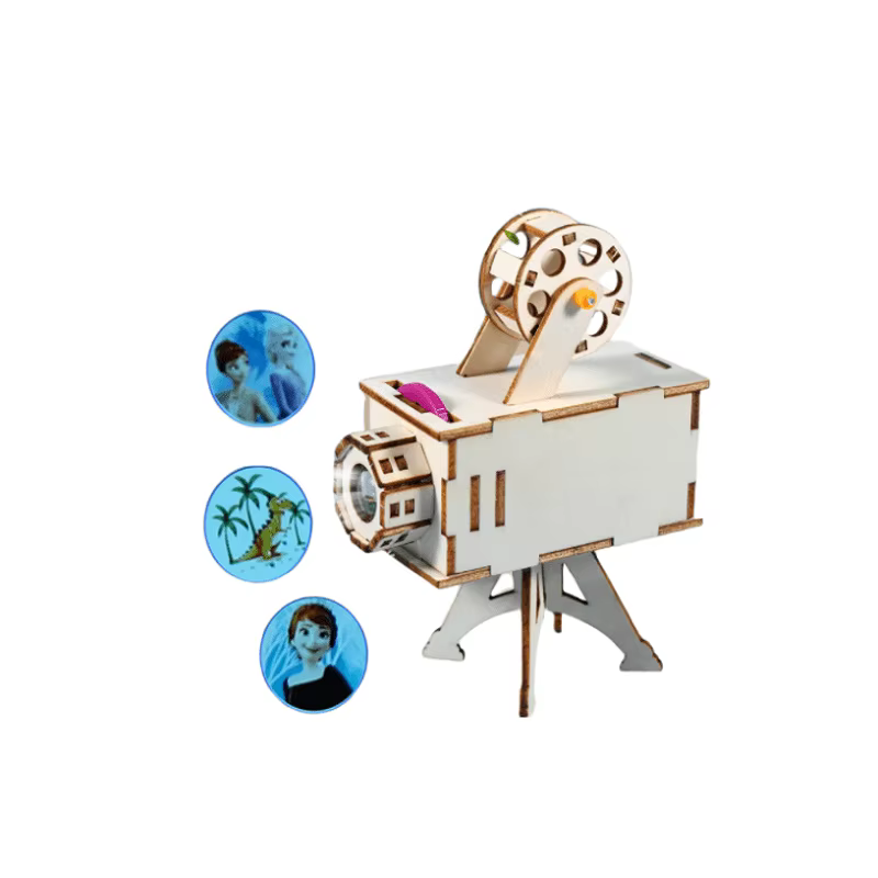 Kit de projet scientifique en bois, bricolage, jouet d'expérimentation scientifique, jouets d'apprentissage précoce pour enfants, cadeaux, projecteur d'anniversaire