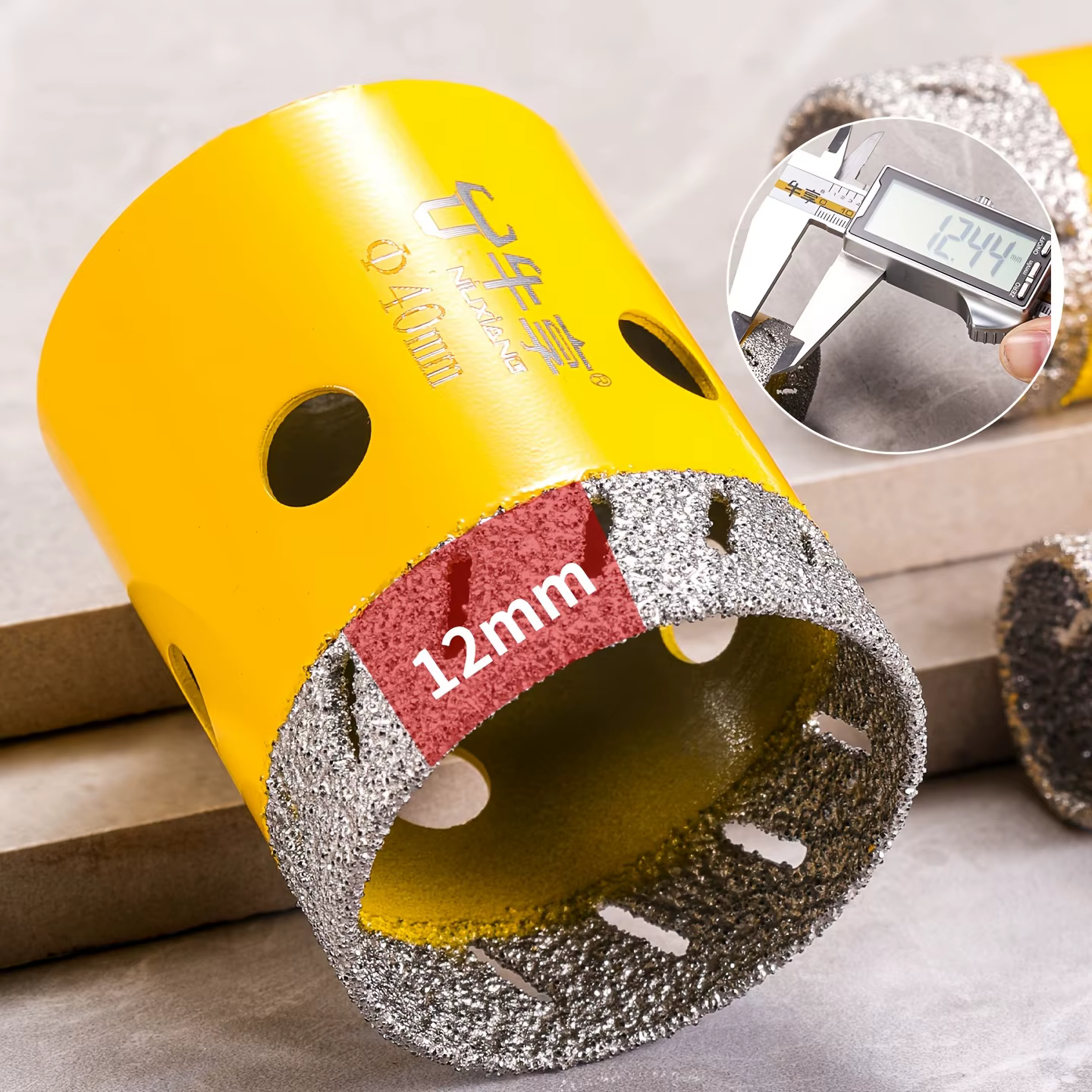 Jeu de forets diamantés pour carrelage céramique
