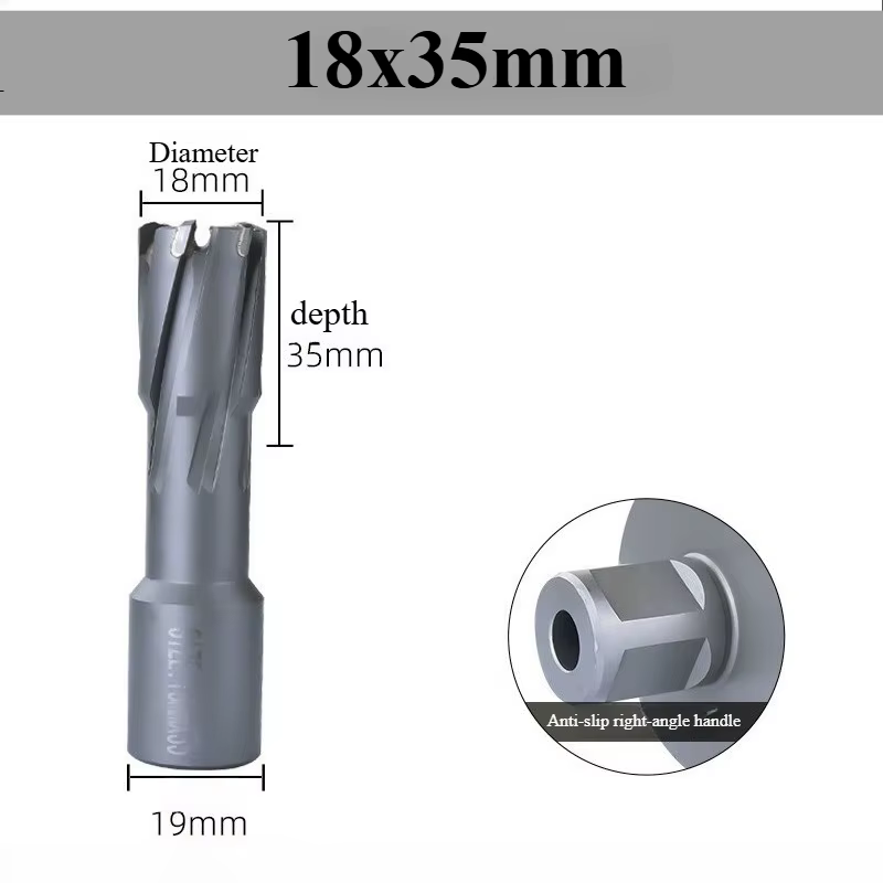 Forets annulaires TCT 12-65 mm × 35 mm