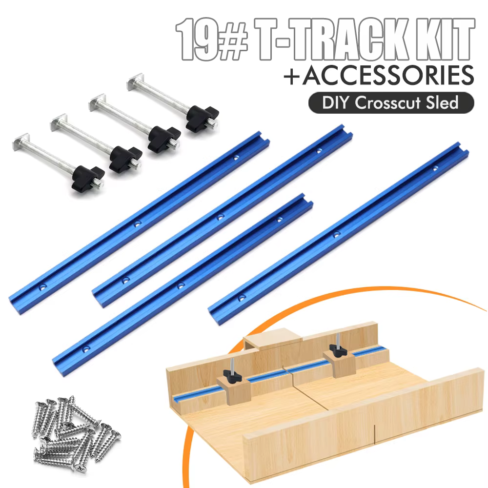 Travail du bois 19 # Kit et accessoires de rail en T