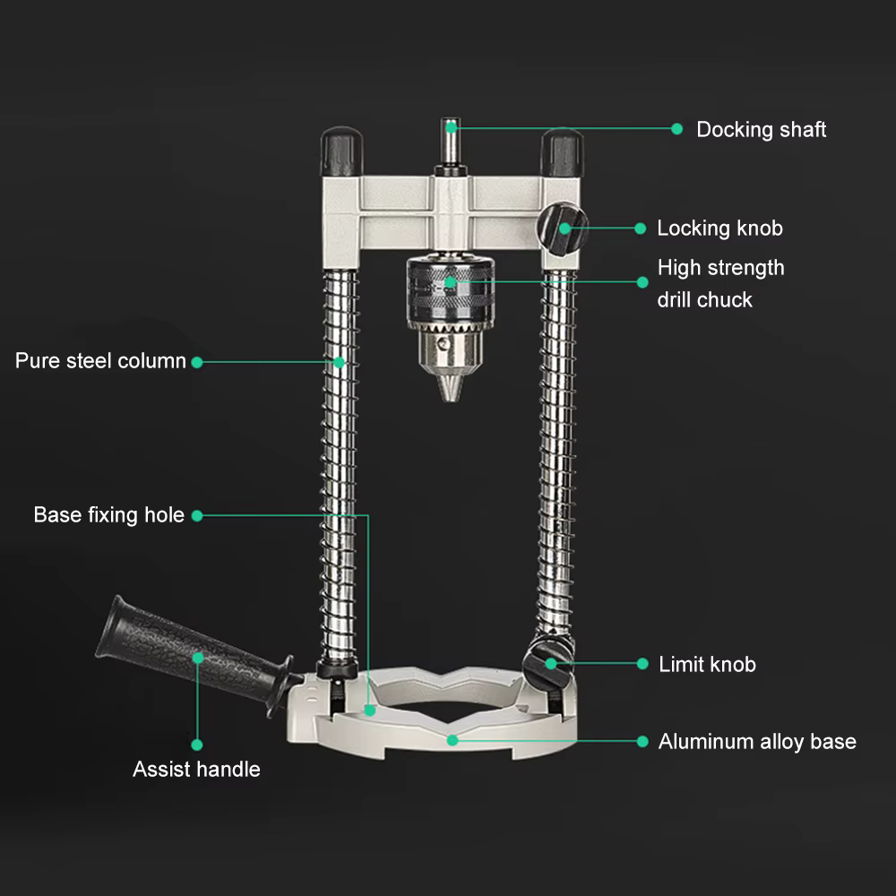 Support de perceuse de précision avec angle réglable