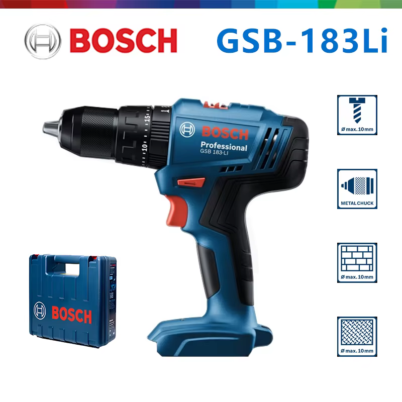 BOSCH GSR183 Li perceuse électrique sans brosse 18V pilote domestique