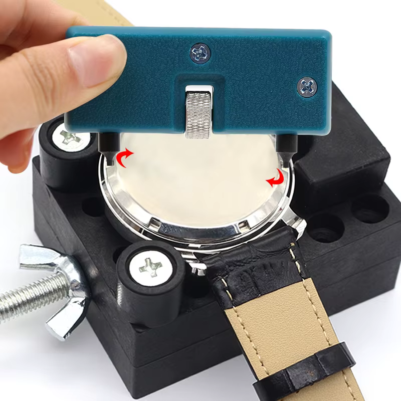 Kit de remplacement de batterie de montre, clé de retrait arrière pour rotation, ouvre-boîtier à couvercle ouvert, montre avec dissolvant d'entretien arrière de montre