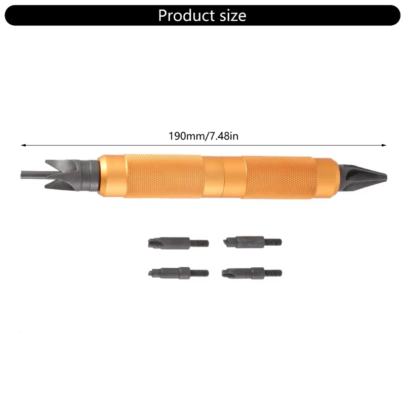 Outil d'ébavurage acier métal résine cuivre plastique impression 3D bords plomberie