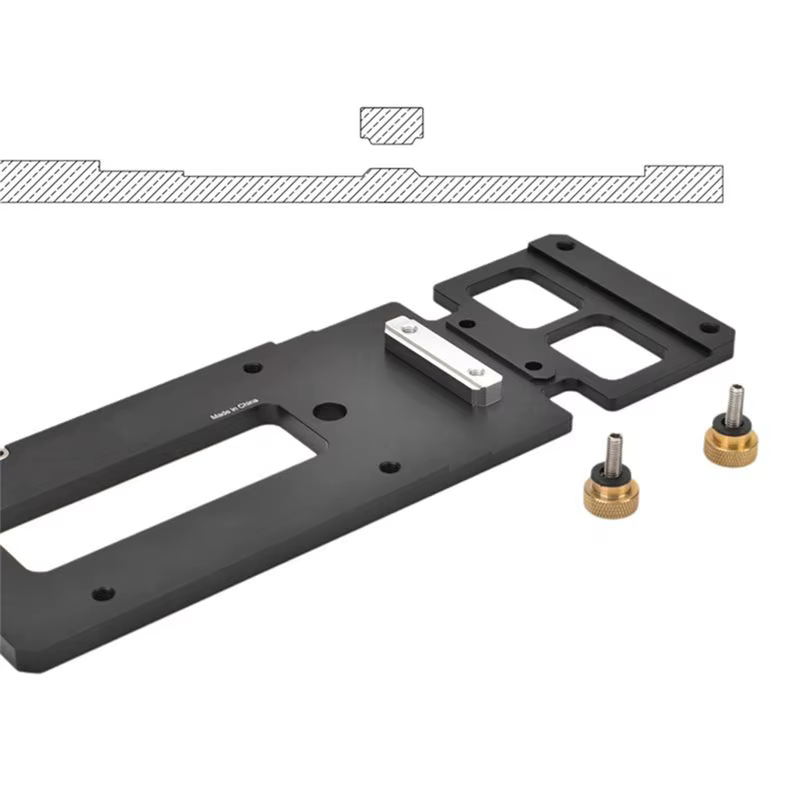ABKJ - Serre-joint de rail de guidage carré à angle droit