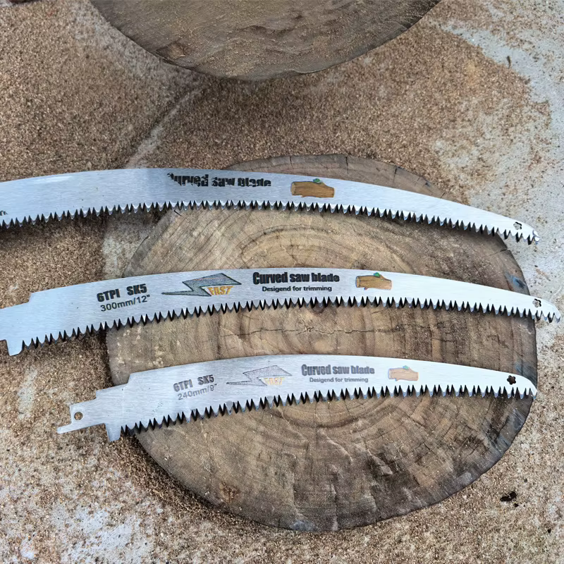 Jeu de Lames de Scie Sabre Dents Japonaises SK5 9/15/18 Pouces 6TPI Lame Bord Courbe Tranchante pour Coupe Bois Élagage Arbres Branches Jardinage Bricolage Domestique Travaux Industriels Haute Dureté 
