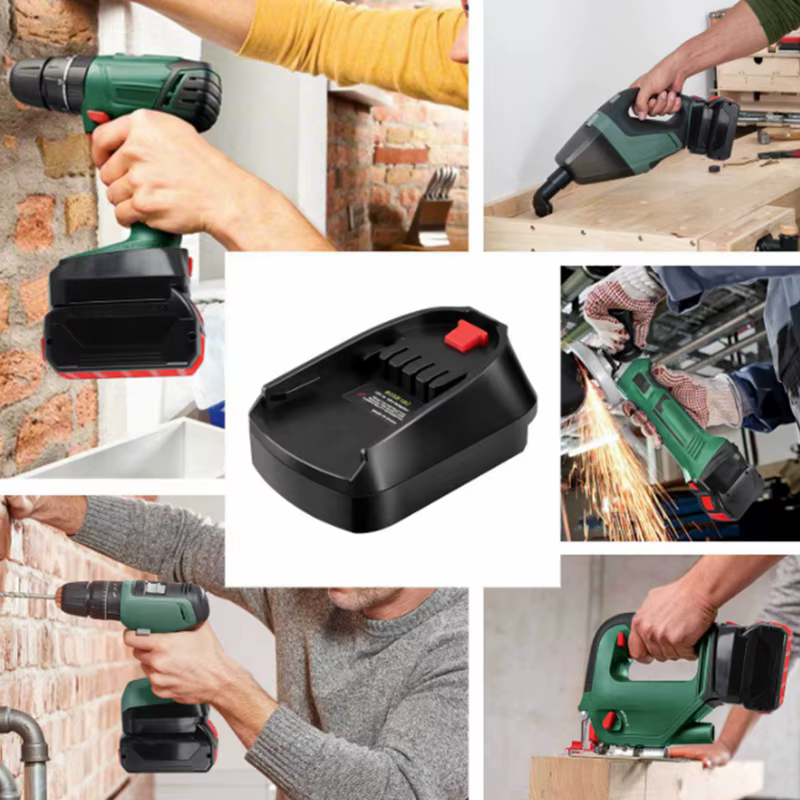 Adaptateur de batterie BOSB18C pour outils électriques Lithium-io ménagers vert Bosch Compatible