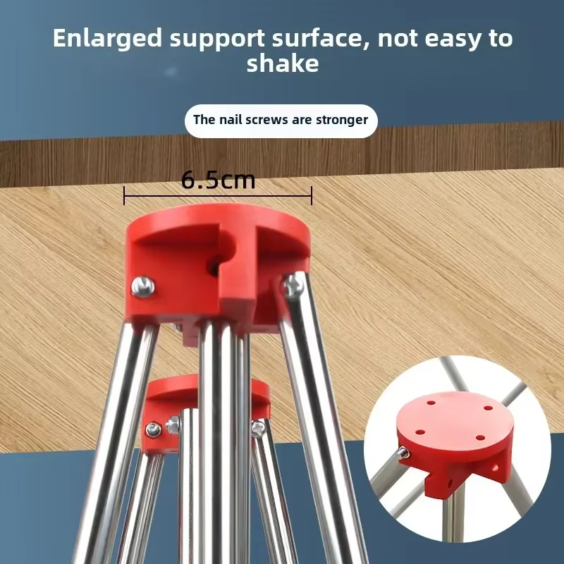 Établi pliable avec pieds araignée et menuiserie en acier inoxydable pour les opérations multifonctions