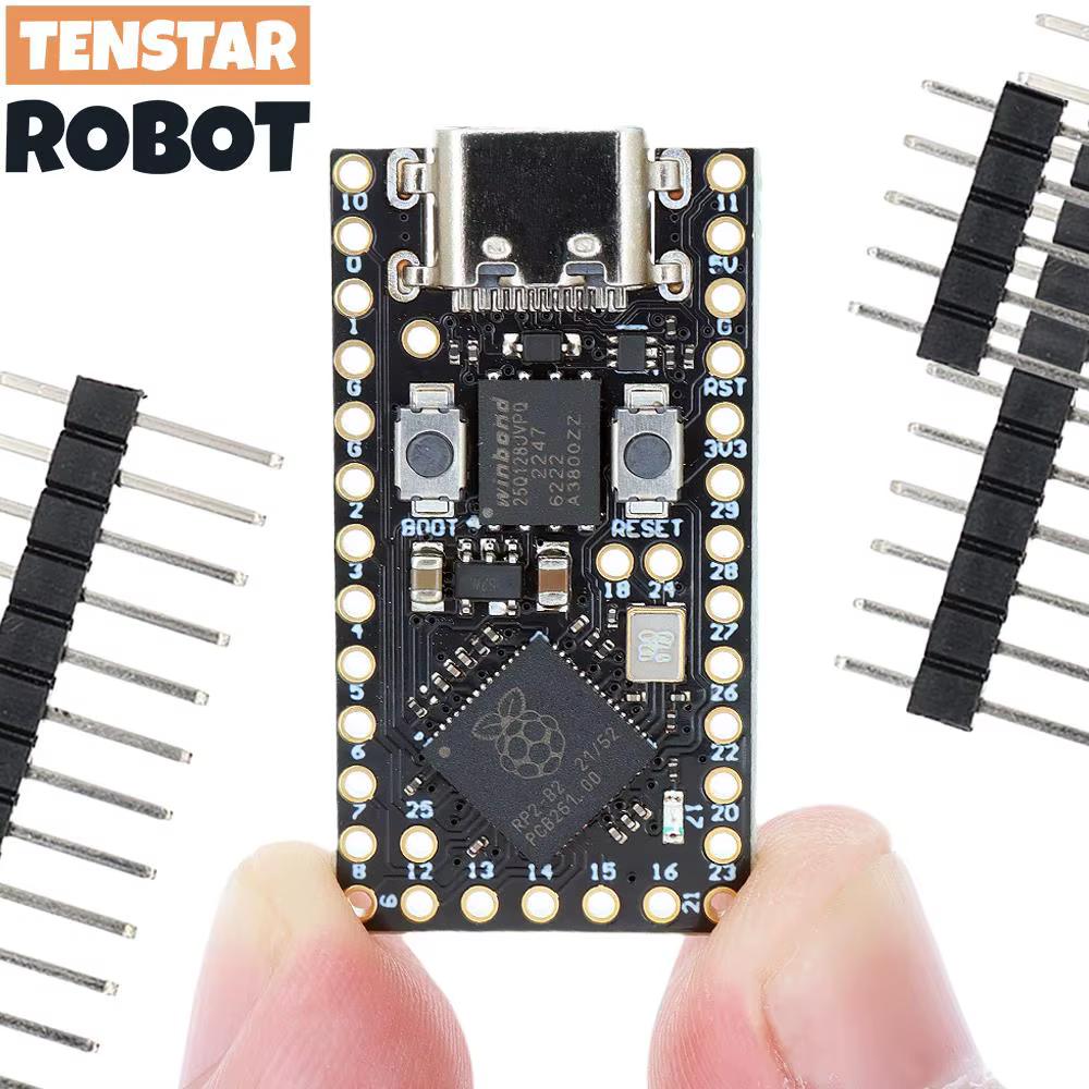 TENSTAR RP2040 Pro Micro carte de développement 4 mo/16 mo Flash double cœur prend en charge Mciro Python Compatible pour Raspberry PI PICO