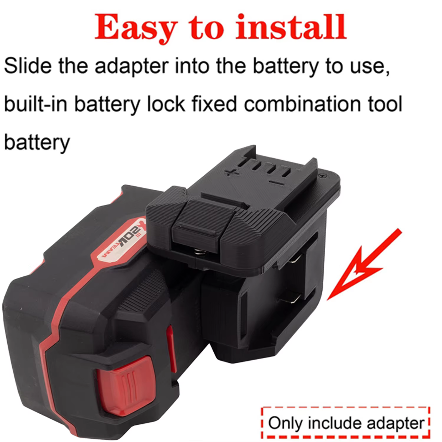 Adaptateur pour outils Lidl Parkside X20V Li-ion