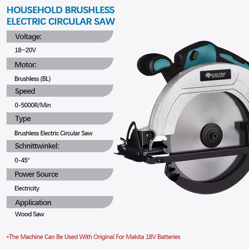Makita – scie circulaire électrique sans balais de 5/7 pouces