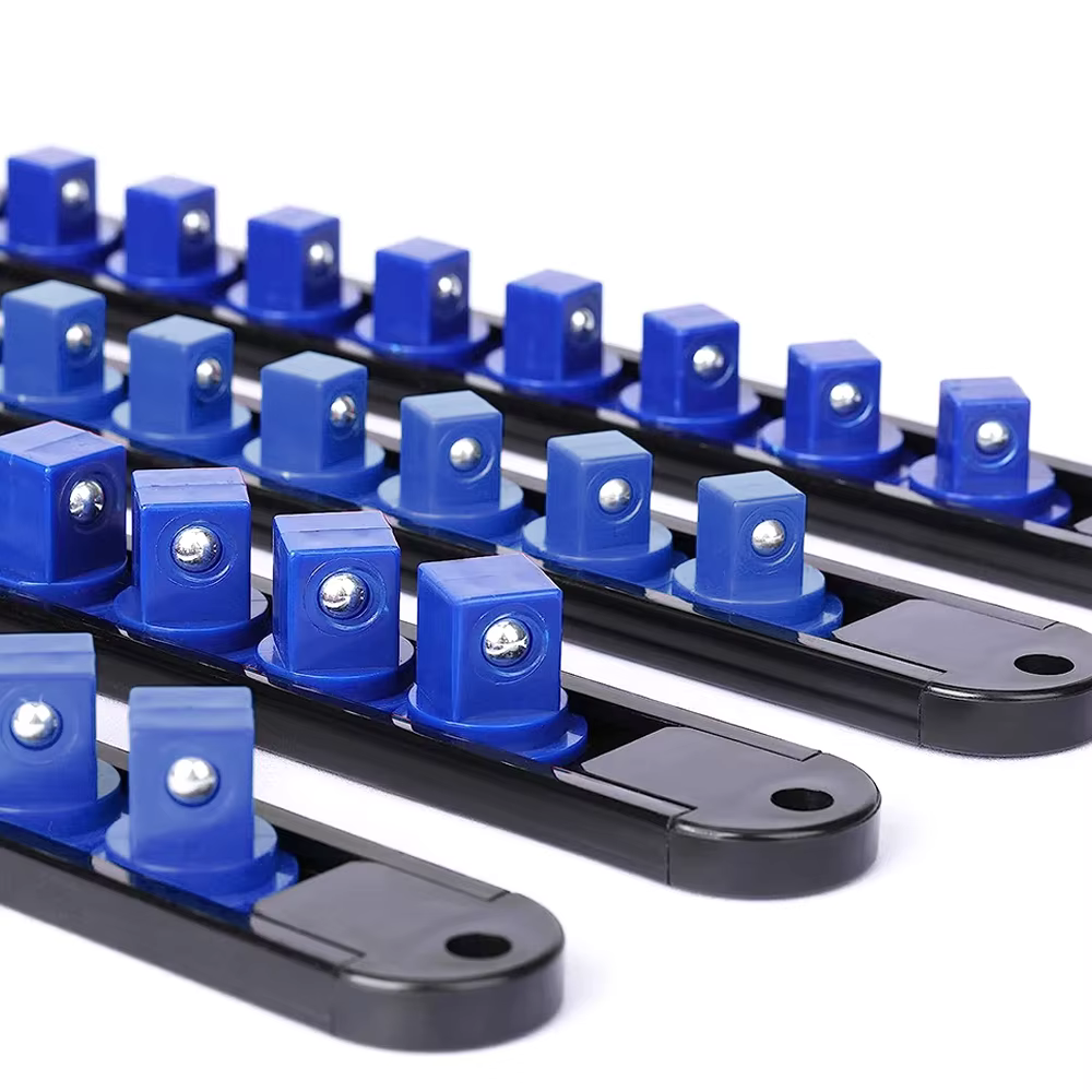 Support de rangement pour douilles 1/4" 3/8" 1/2" en ABS