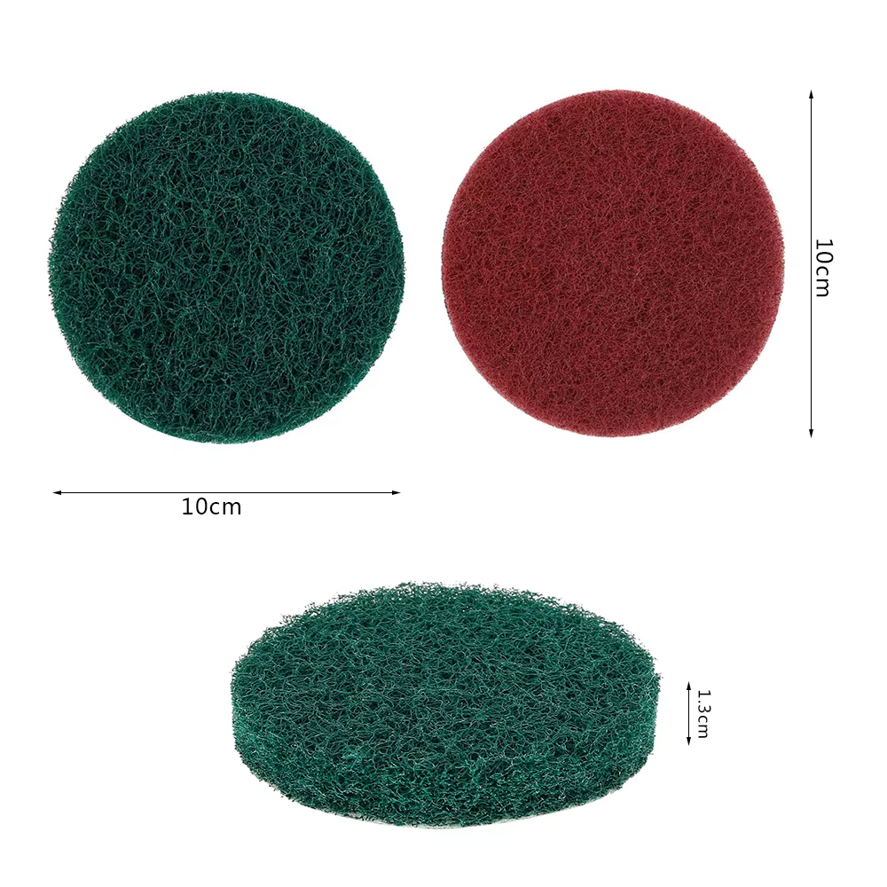 8 pièces 4 pouces perceuse électrique brosse tampons de gommage coulis perceuses électriques épurateur brosse de nettoyage baignoire outils de nettoyage brosse poussiéreuse pour baignoires de voiture