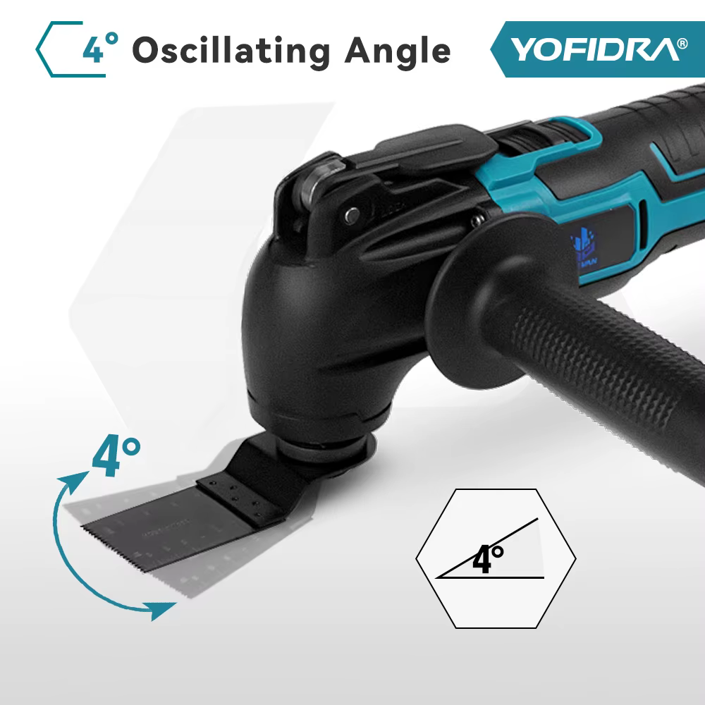 YOFIDRA 600W outil multifonction oscillant 20000PM scie électrique tondeuse coupe