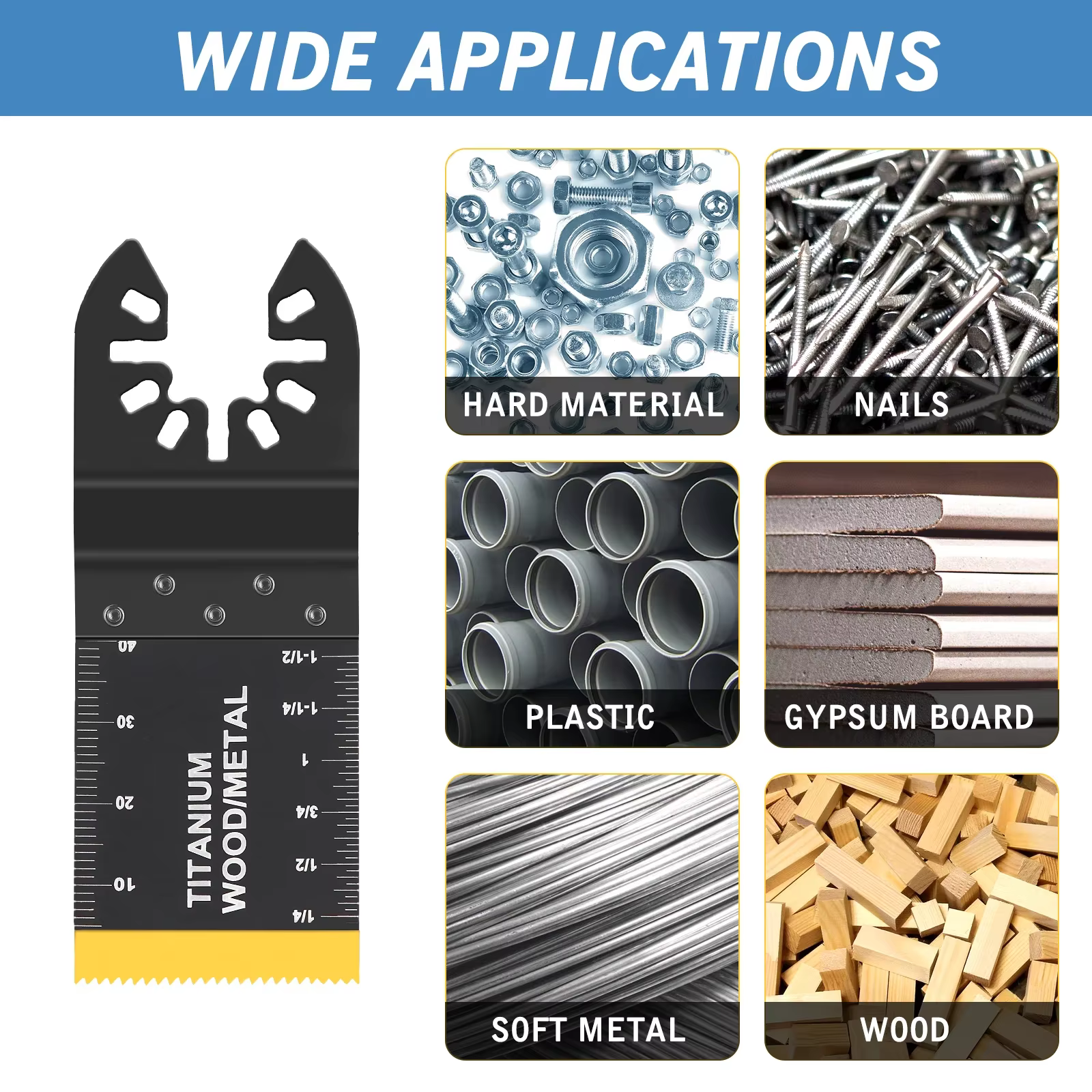 Kits de lames de scie oscillantes en titane