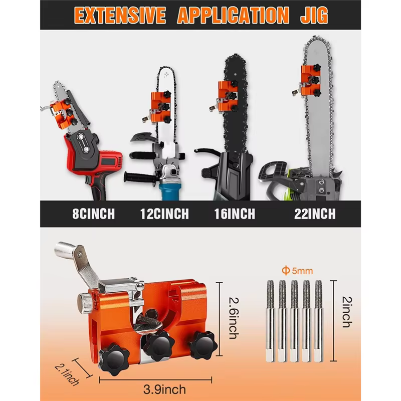 Kit d'affûtage de chaîne de tronçonneuse Portable