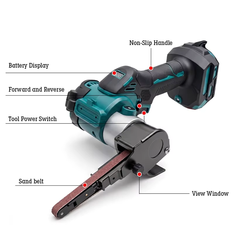 Mini ponceuse à bande électrique sans fil Makita 18V
