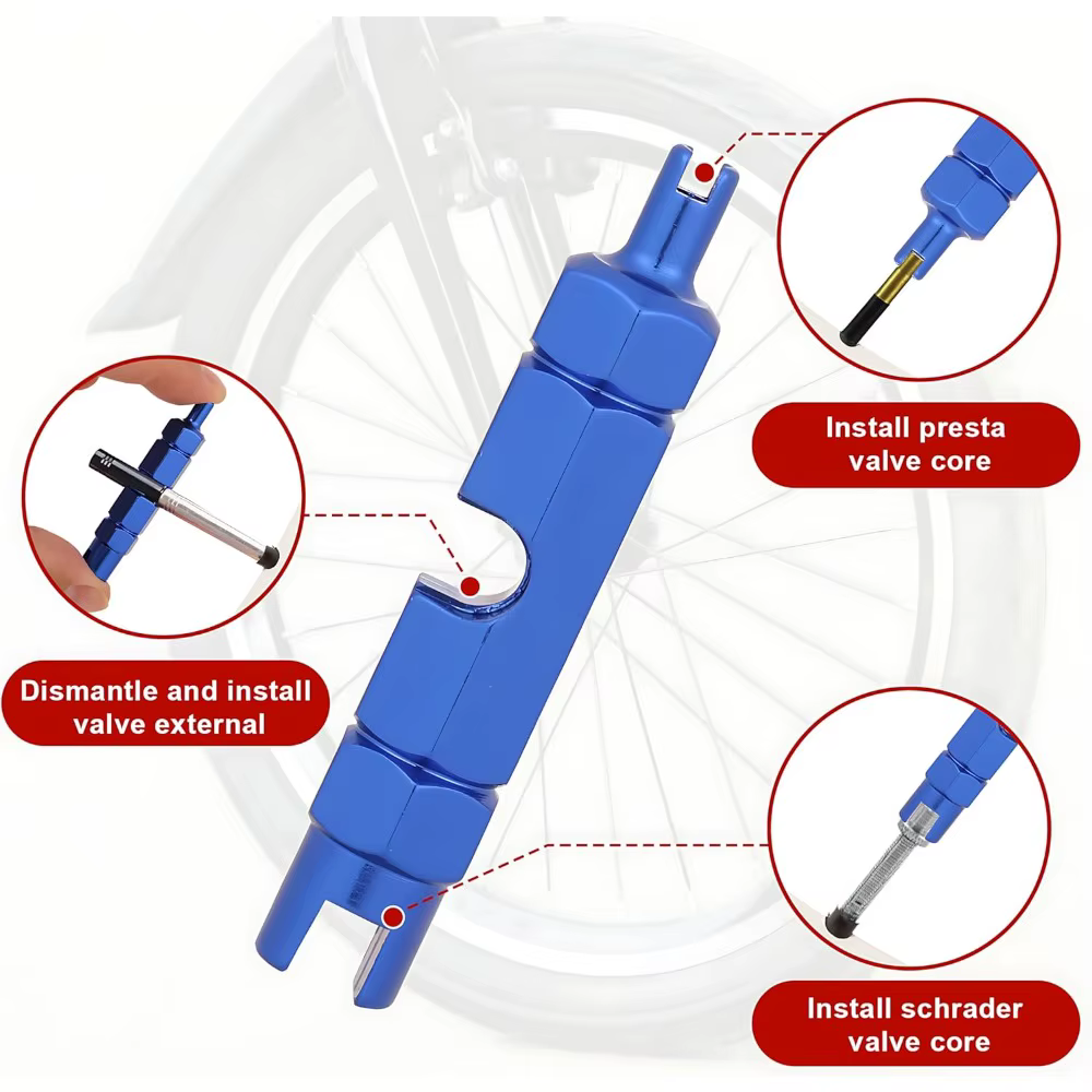 Nouvel ensemble d'outils pour valve de pneu de voiture, extracteur de noyau de valve, outils de remplacement rapide pour remplacer les valves qui ont des fuites