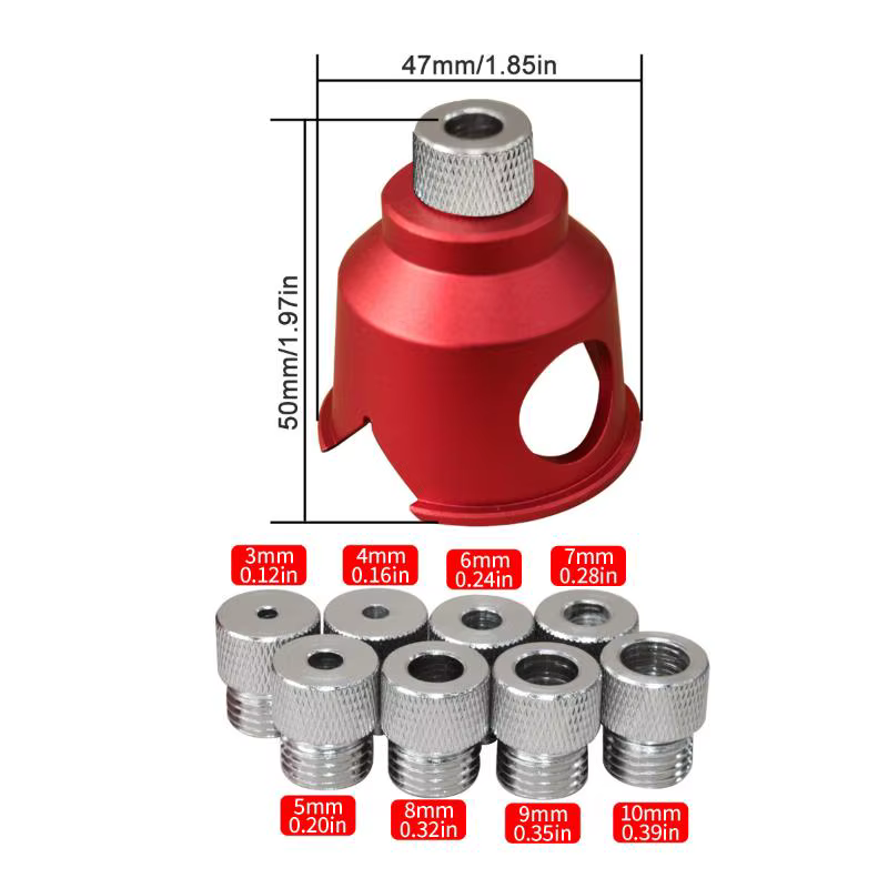 Kit de gabarits de perçage vertical pour chevilles