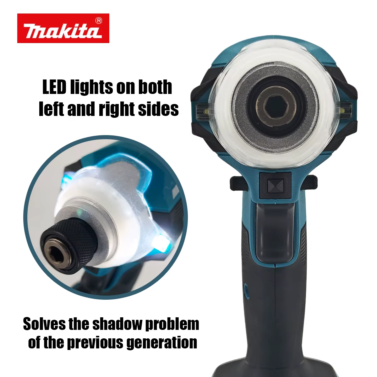 Makita DTD171 Perceuse à chocs sans fil sans balais 18V avec éclairage de travail LED