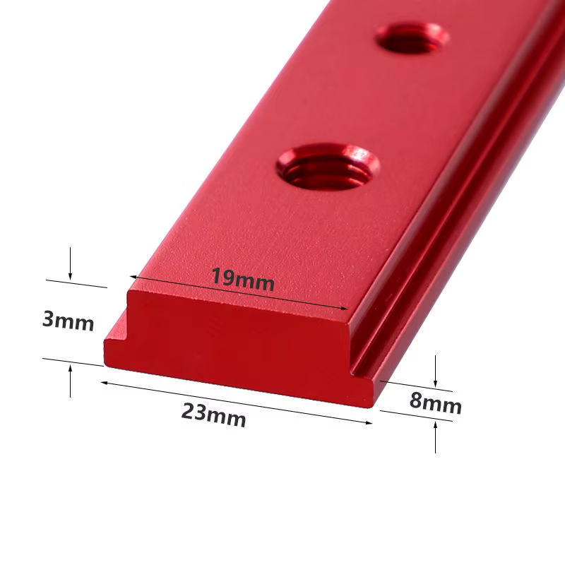 Scie de Table barre d'onglet curseur jauge tige T fente onglet piste M6/M8T vis fixation