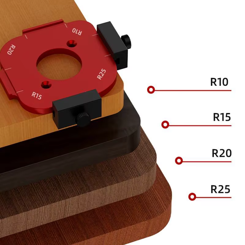 Gabarit de positionnement pour routeur à bois R10-R50