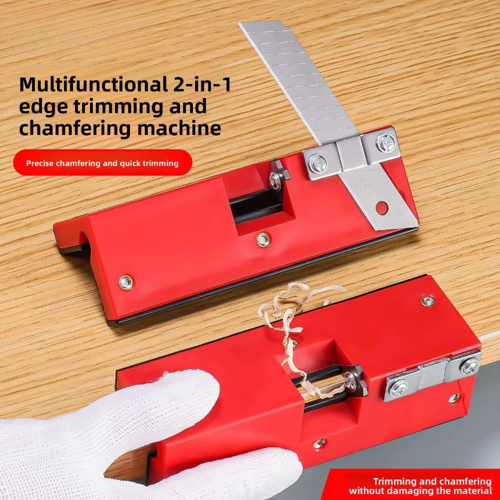 Outil multifonctionnel 2-en-1 manuel pour chanfreiner et tailler les bords