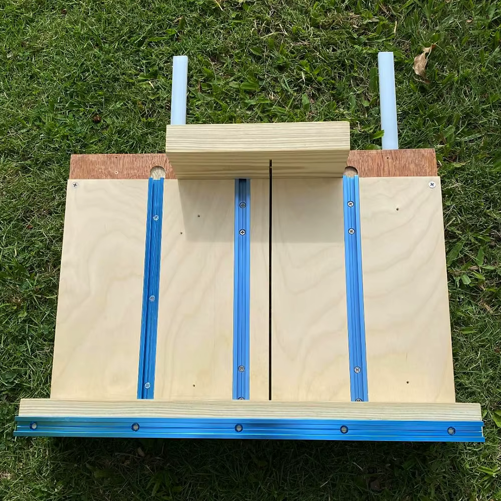1 Kit de traîneau de scie de Table avec rail en T de 15"