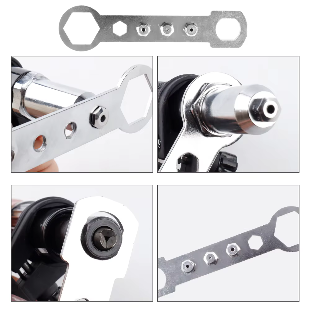 Adaptateur de foret de tirage de rivet rapide et facile avec tige hexagonale