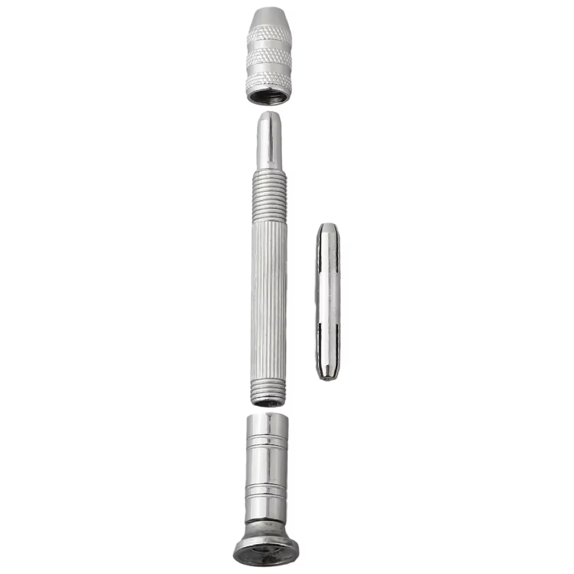 Ensemble de perceuses manuelles de taille miniature avec mandrin, plage de serrage de 0,3 à 3,2 mm, performance de perçage précise, forets à torsion manuels