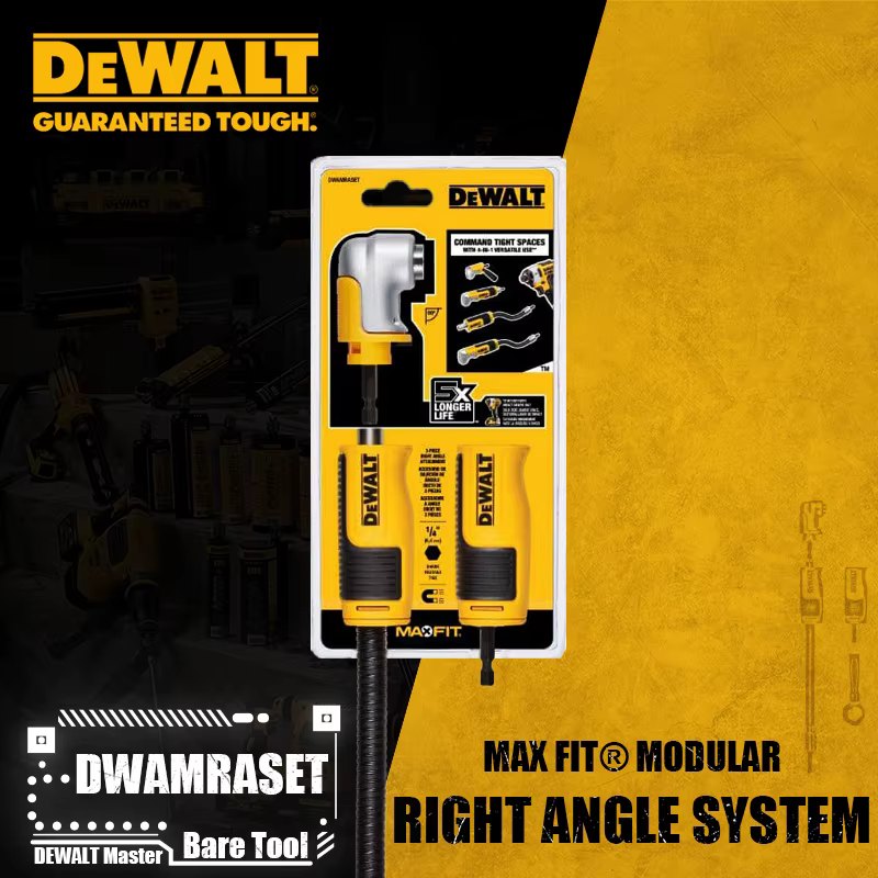 DEWALT DWAMRASET MAX FIT ®   Accessoires modulaires d'outils électriques de perceuse de conducteur de système d'angle droit