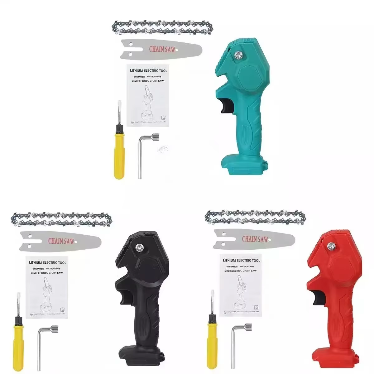 Mini tronçonneuse électrique portative sans fil de 4 pouces pour le travail du bois