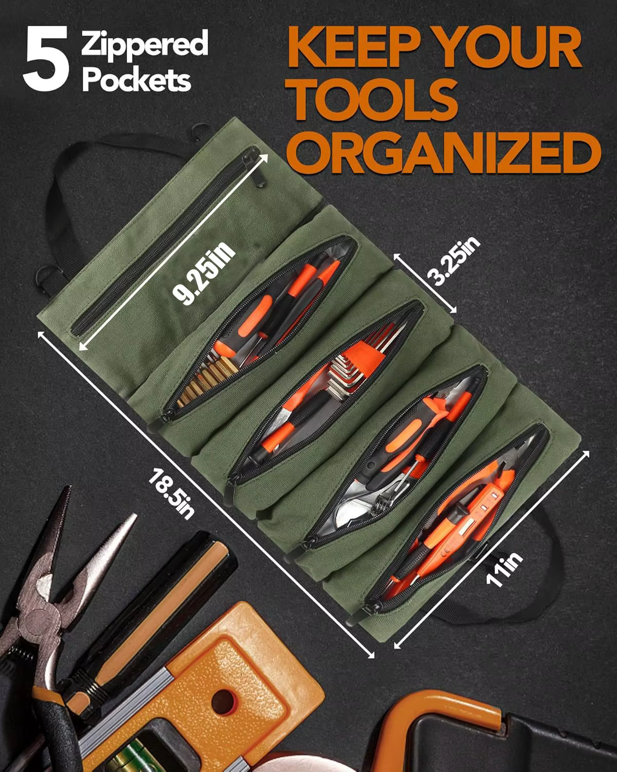 Sac à outils en rouleau – Sac