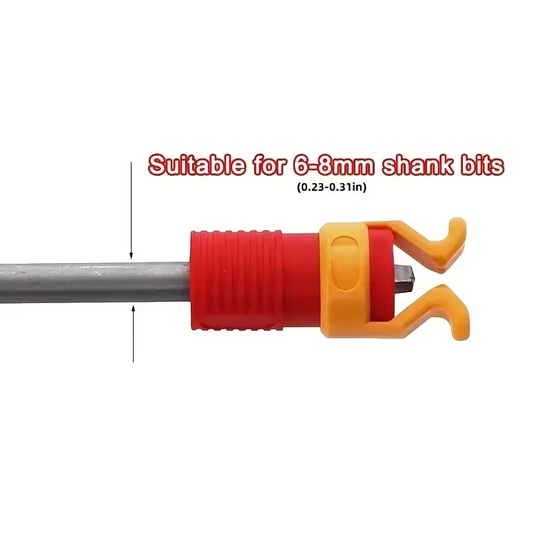 Outil de support de vis 1/3 pièces-guide de positionnement de vis en plastique pour le perçage du bois avec poignée antidérapante et contrôle de profondeur-carpent