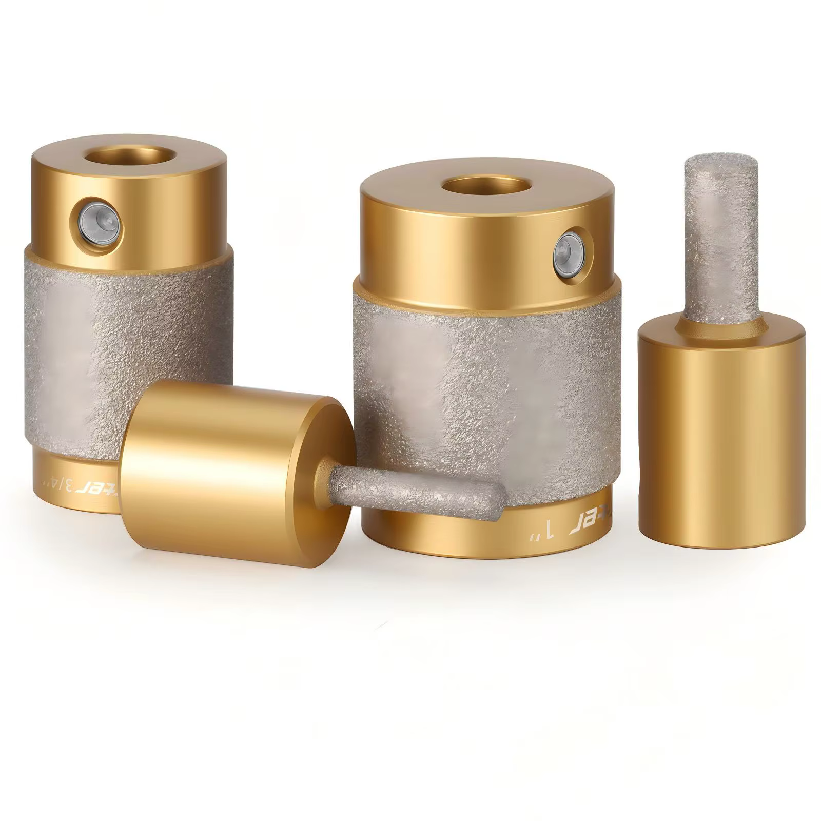 Lot de 4 embouts de meulage diamantés pour vitraux