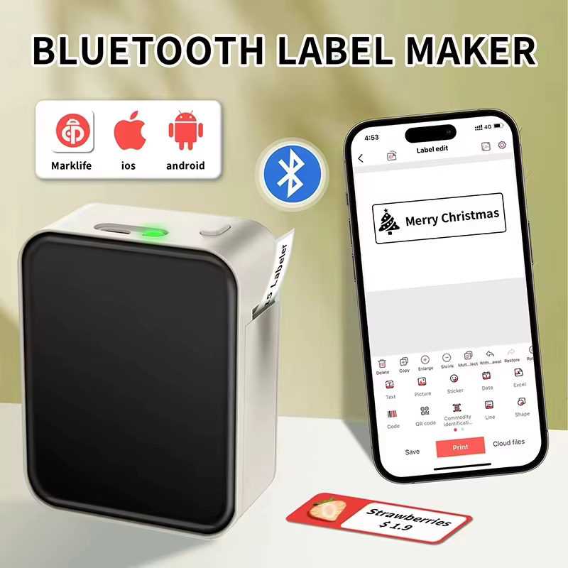 Imprimante d'étiquettes portable Marklife P15 Mini