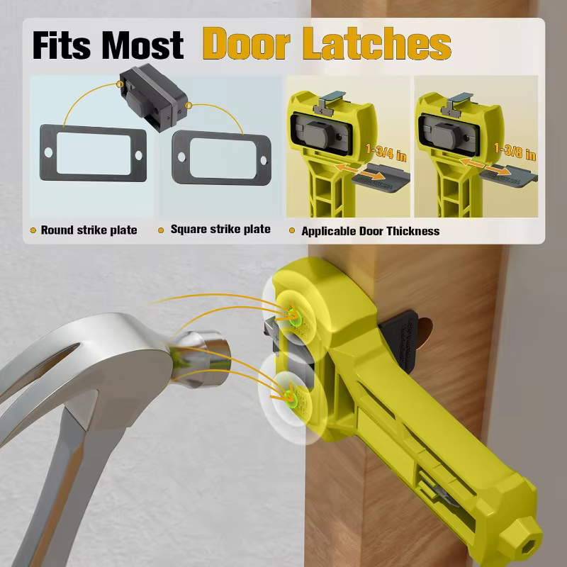 Outil de mortaise pour loquet de porte