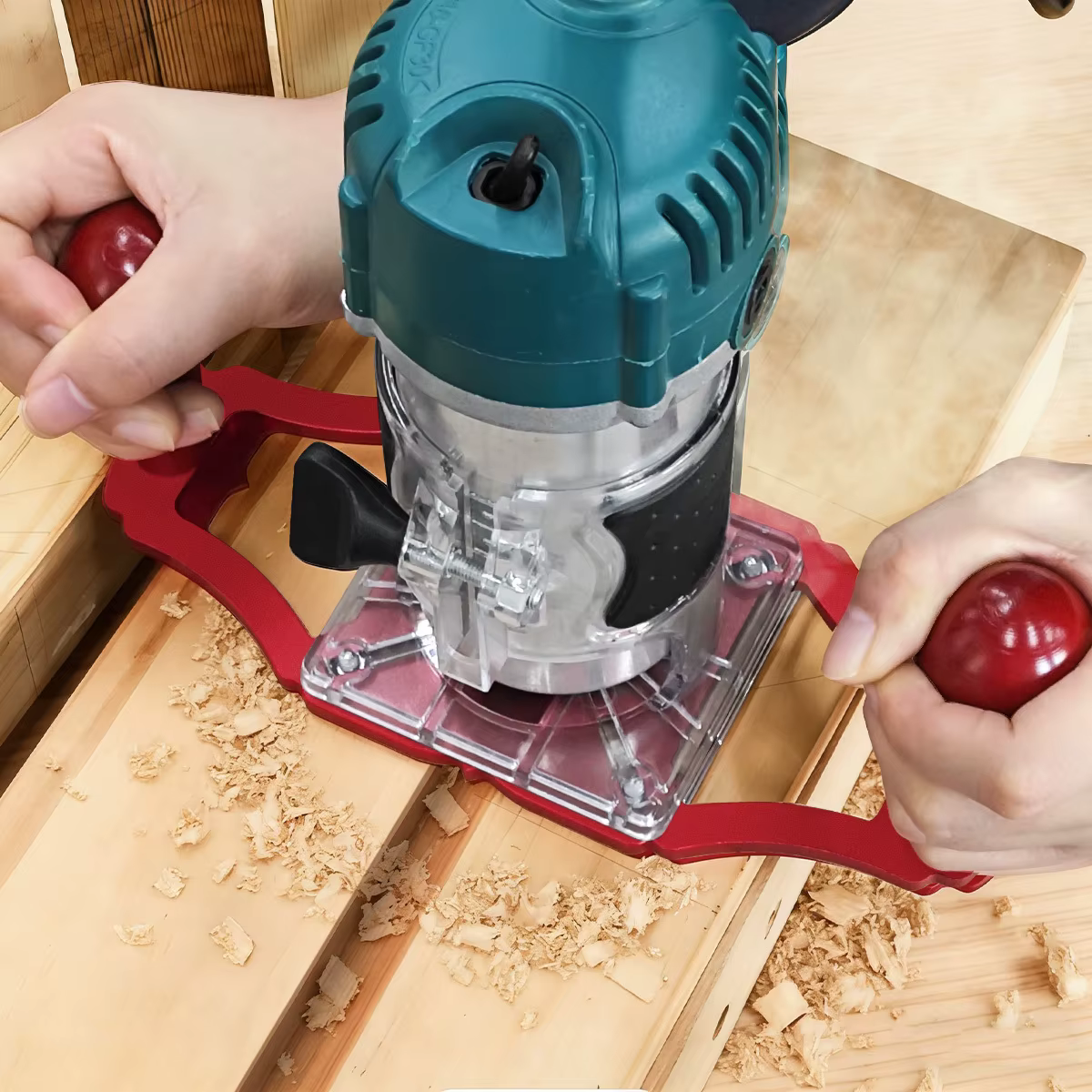 Base de défonceuse améliorée pour le travail du bois