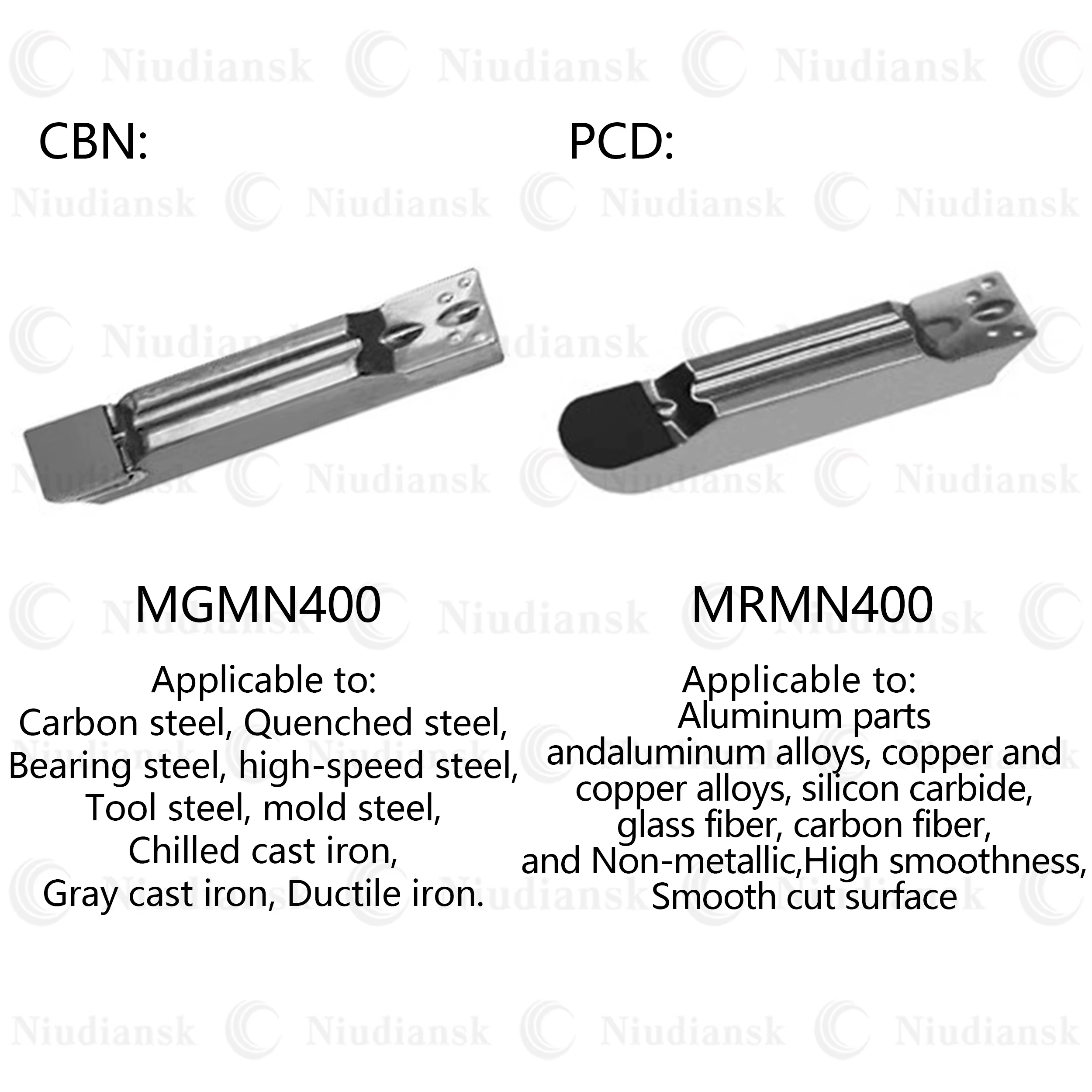 Haute qualité MGMN MRMN150 200 250 300 400 500 600 PCD CBN Arc circulaire CNC tour rainure de coupe lame