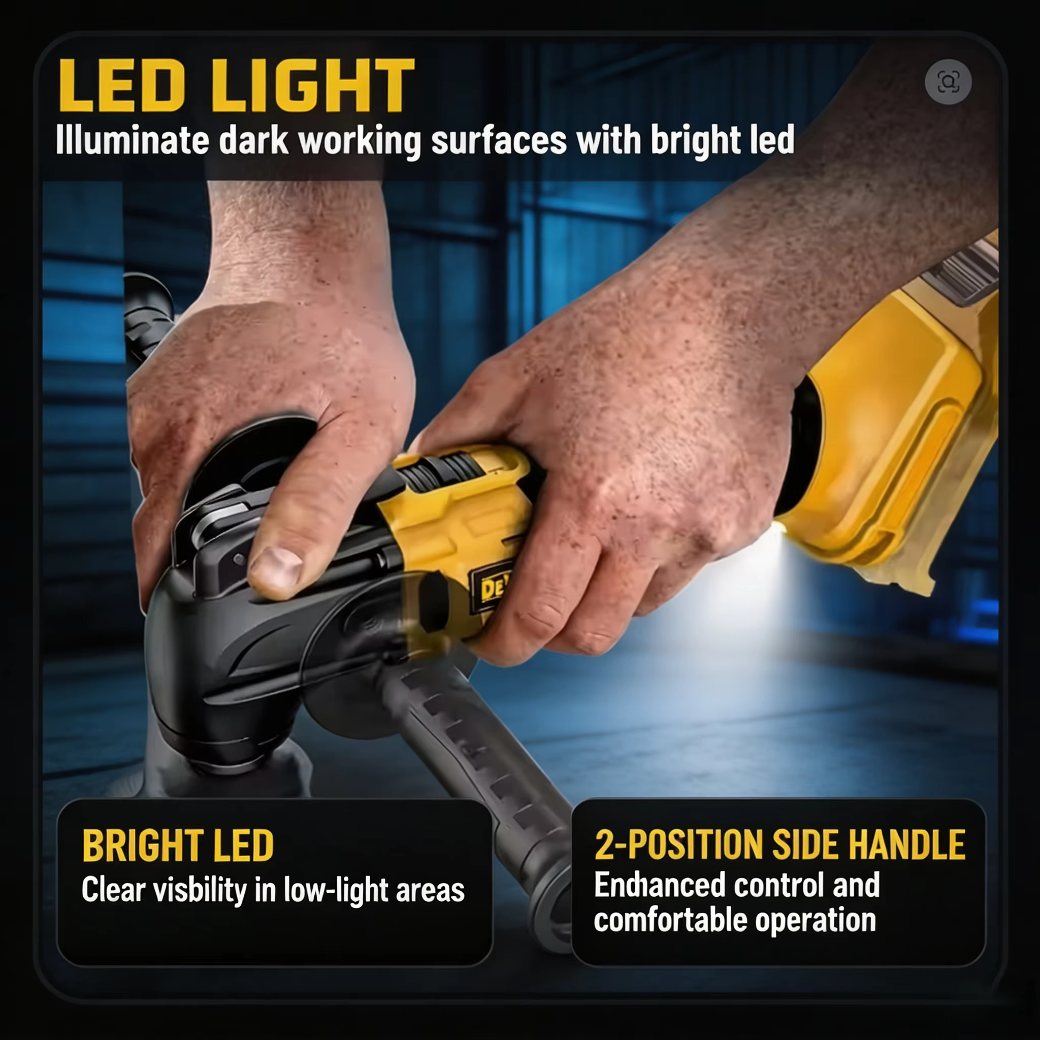 Outil multifonction sans balais DEWALT 21V MAX : Système de changement rapide sans