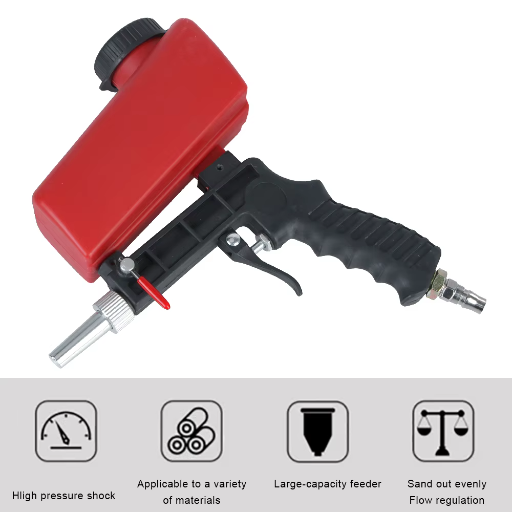 Pistolet de sablage pneumatique portatif