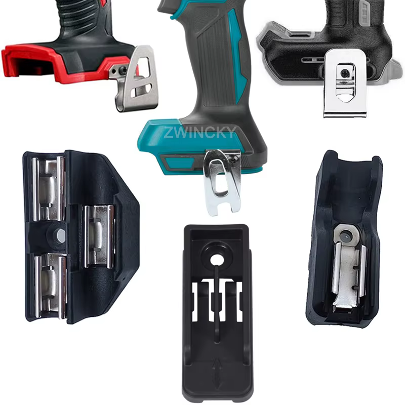 Porte-embouts avec crochet de ceinture et vis pour outils électriques sans fil 18V Makita/Dewalt/Milwaukee – Accessoires pour perceuses et visseuses à chocs