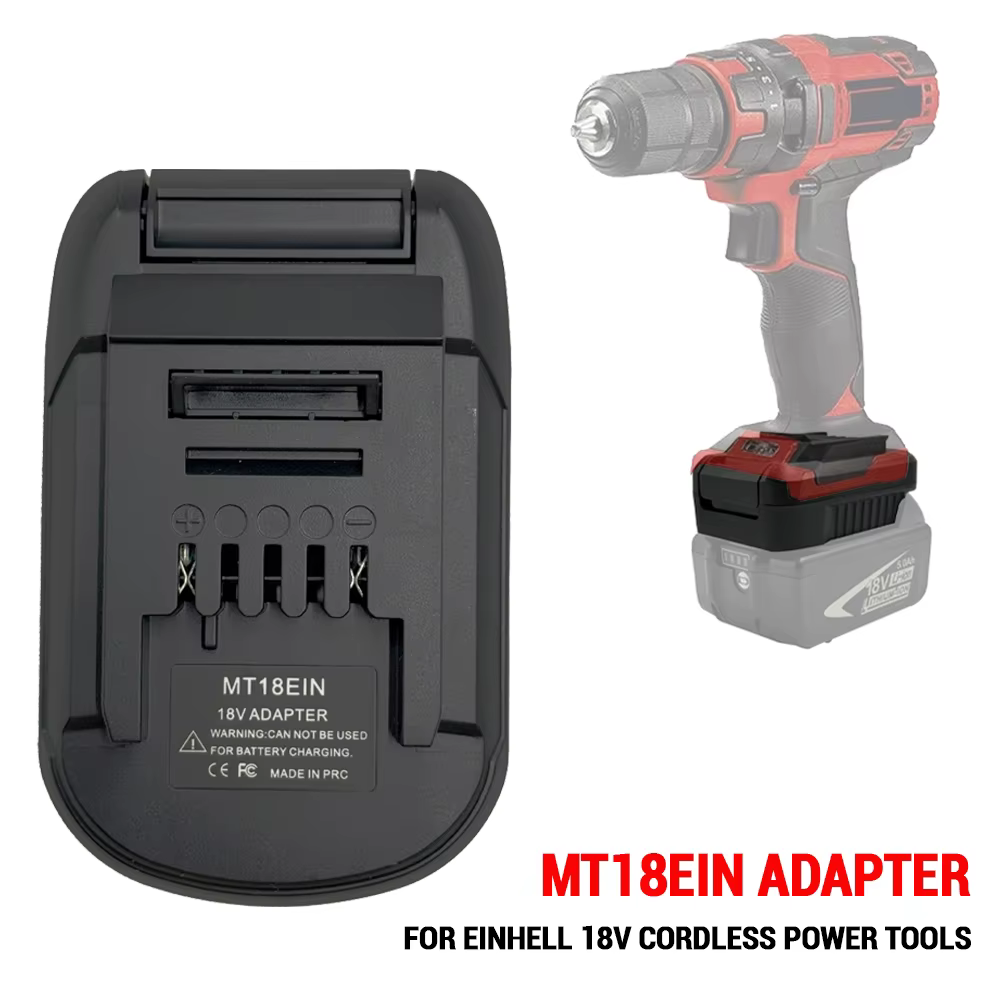 MT18EIN adaptateur convertisseur pour Makita 18V à Einhell 18V Li-Ion batterie