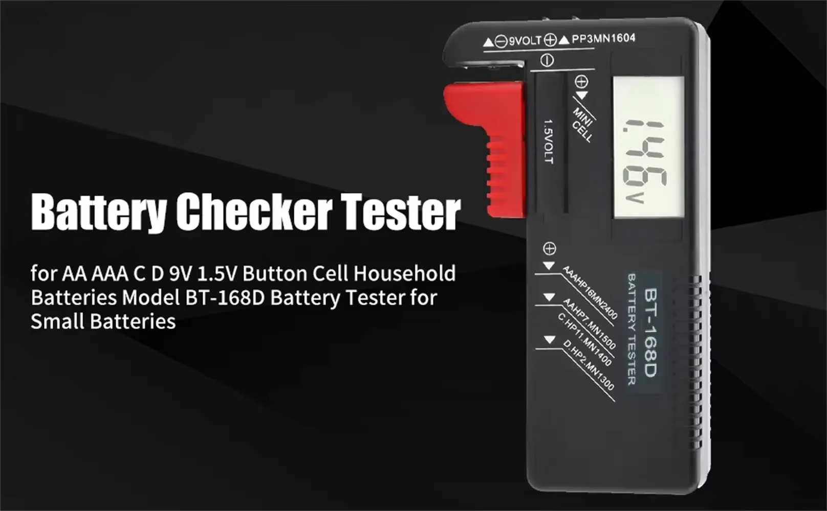 168D testeur de batterie universel numérique LCD