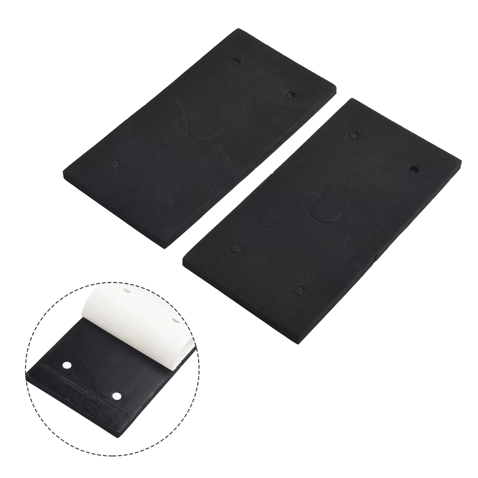 2 coussinets de rechange pour ponceuse